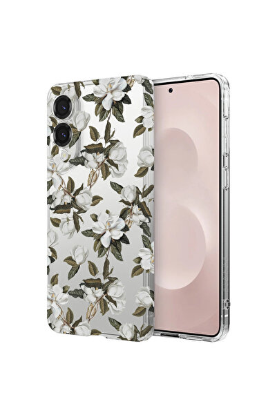 bestcase Husă antișoc pentru Samsung Galaxy S25 Edge, Floral - Flori de magno...