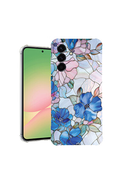 bestcase Αντικραδασμική Θήκη για Samsung Galaxy A55, Φλοράλ - Βιτρό Ορτανσία,...