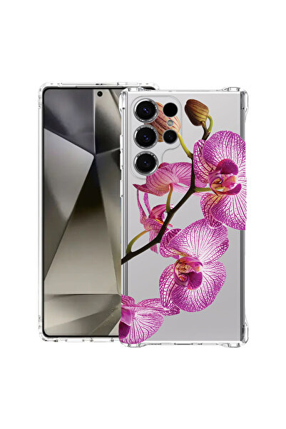 bestcase Αντικραδασμική Θήκη για Samsung Galaxy S25 Ultra, Φλοράλ - Ροζ Ορχιδ...