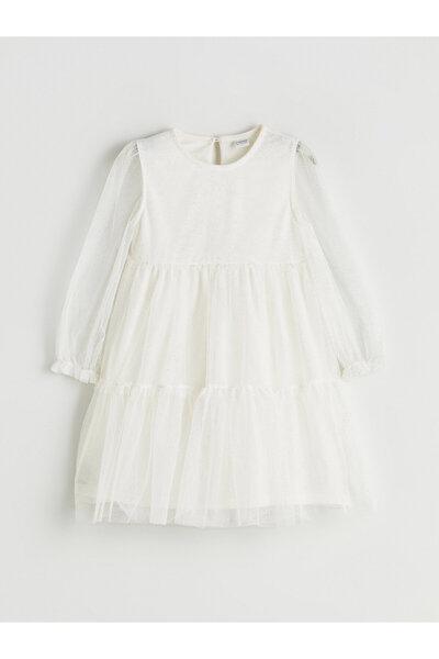 LC Waikiki Rochie tutu pentru fete cu guler rotund