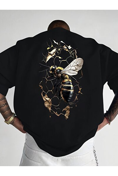 yiou trendy clothing تيشيرت رجالي بأكمام قصيرة مصنوع من القطن الخالص، مزين بن...