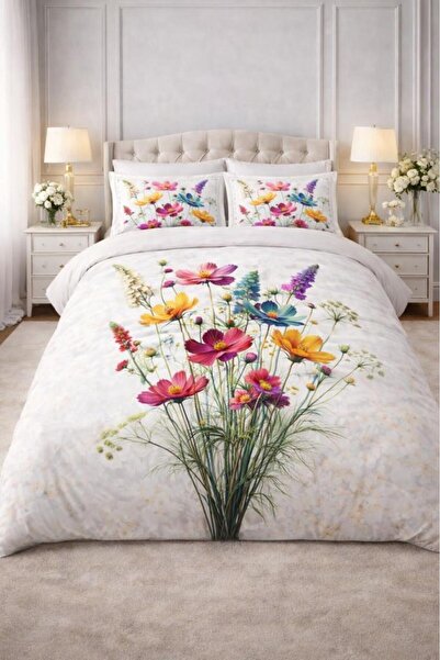 Çeyiz Diyarı Σετ Παπλωματοθήκης Virella 5D Printed από 100% Βαμβάκι