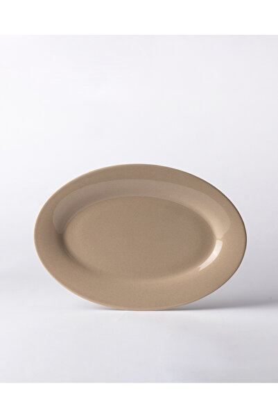 Madame Coco Cielo Kayık Plate - Beige - 30 cm