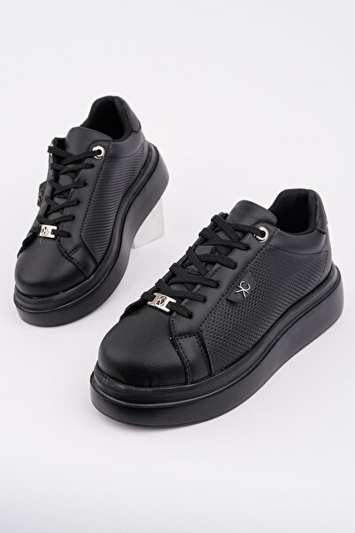 Madam Tarz Αθλητικά παπούτσια - Μαύρο - Μεσαία τακούνια (5-9 cm)