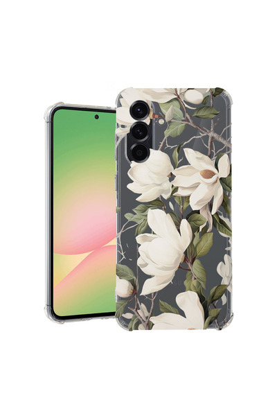 bestcase Αντικραδασμική Θήκη για Samsung Galaxy A55, Ανθισμένο Σχέδιο Μανόλια...