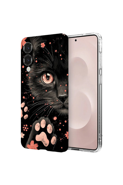 bestcase Αντικραδασμική Θήκη για Samsung Galaxy S25 Edge, Μαύρη Γάτα, 1988287...