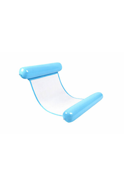 OEM Saltea gonflabila apa, tip hamac, suport plutitor piscina, 120x70 cm, Alb...