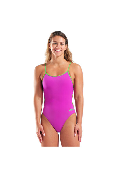 ARENA Μαγιό με δαντέλα στην πλάτη, μονόχρωμο, γυναικείο, ροζ 004651966