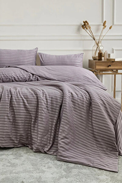 moon secret tekstil Satin Duvet Cover Set Double Size Elastic Fitted Sheet