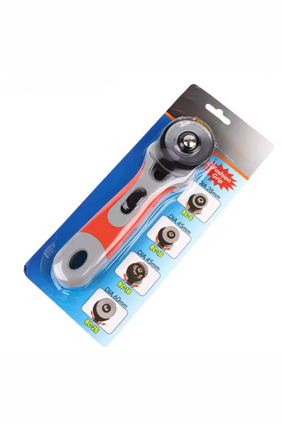 Vox Art Yuvarlak Bıçaklı Kumaş Deri Kağıt Rulet Kesici 45mm