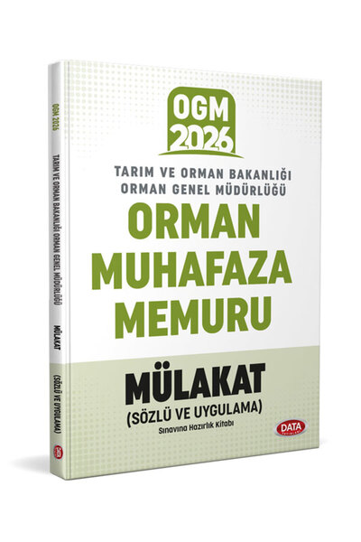 Data Yayınları 2026 OGM Orman Genel Müdürlüğü Orman Muhafaza Memuru Mülakat S...