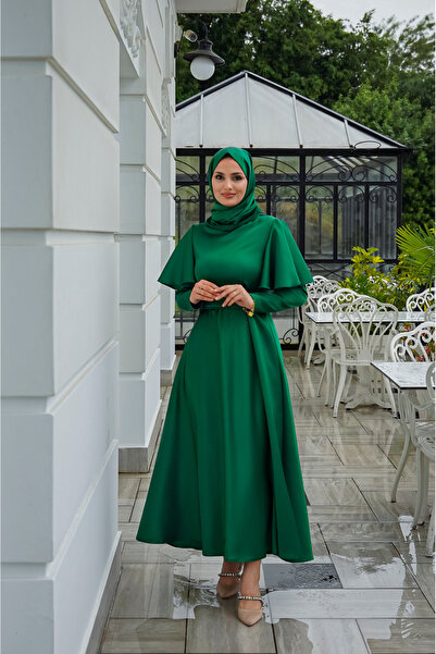 MOOLİSA Λιτό βραδινό φόρεμα - Πράσινο - Maxi