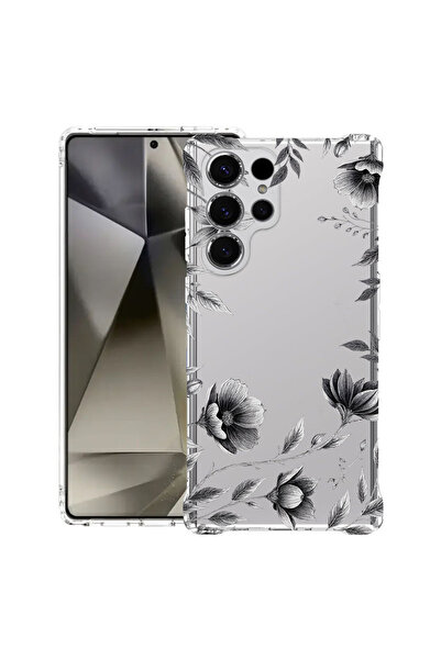 bestcase Αντικραδασμική Θήκη για Samsung Galaxy S22 Ultra, Μαύρο Φλοράλ, 1673...