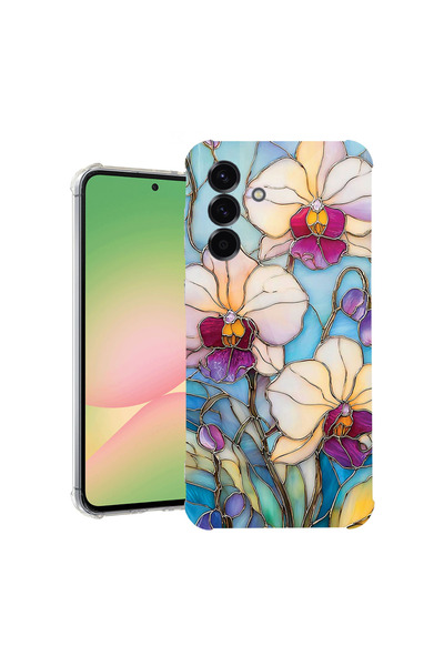 bestcase Αντικραδασμική Θήκη για Samsung Galaxy A55, Φλοράλ - Ορχιδέα με σχέδ...