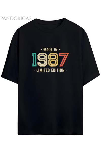 Grafftee Clothing Tricou unisex din bumbac din seria Pandorica's Vintage 1987...
