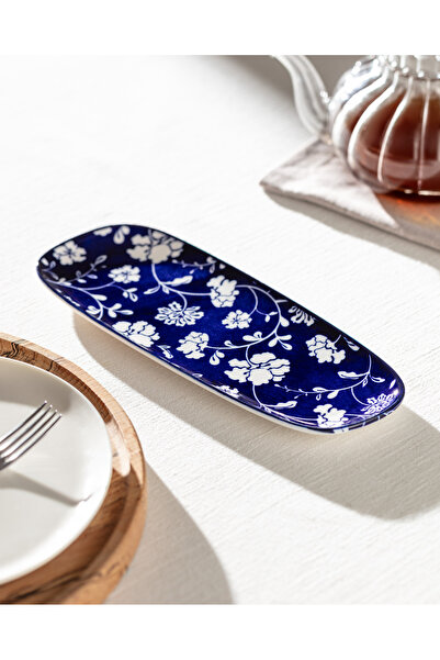 Madame Coco Rêve Bleu Petite Fleur New Bone Tabak - Blue/White - 26 cm