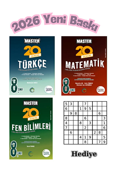 Okyanus Yayıncılık Okyanus 8.Sınıf Master Türkçe - Matematk - Fen Bilimleri D...