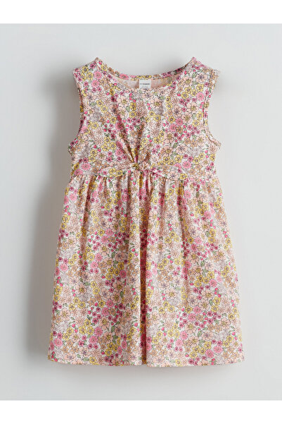 LC Waikiki Rochie de fete cu imprimeu floral și guler rotund