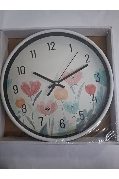metalocasnice Ceas rotund de Perete model floral, diametru 30cm