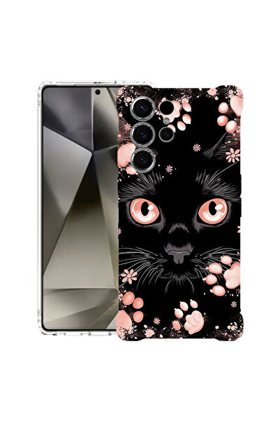 bestcase Αντικραδασμική Θήκη για Samsung Galaxy S22 Ultra, Μαύρη Γάτα, 167302...