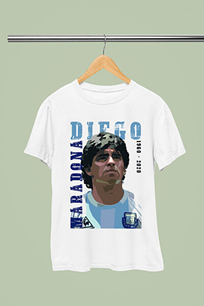 MAGORS Μαραντόνα Ντιέγκο Αρμάντο Βαμβάκι Τυπωμένο Κοντομάνικο Μπλουζάκι Κανον...