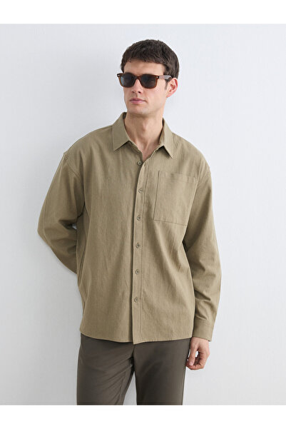 LC Waikiki Regular Fit Gabardine Men's Shirt