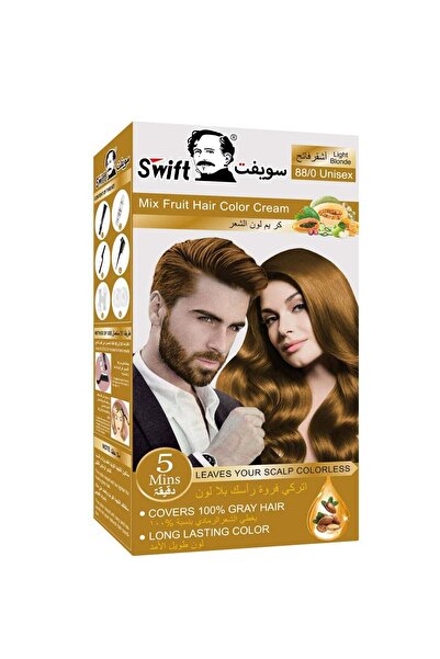 SWİFT Permanent Ammonia Free Hair Color Mix Fruit Light Blonde 100mlx2
