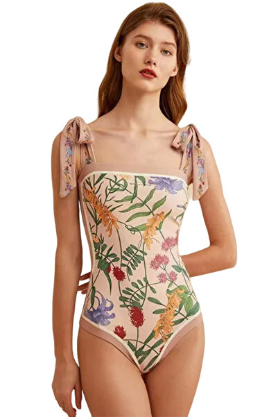 EFAYN.RO Women's swimsuit, one piece, wide shoulder straps, size L, pink, EFAYN