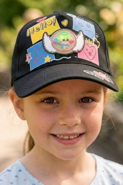 AYDINER TEKSTİL 3D Light-Up Angel Figured Fun Girl's Hat