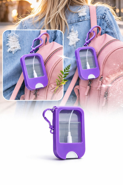 omilife Anahtarlıklı Mini Doldurulabilir Parfüm Şişesi 50 ml Seyahat Çanta İç...