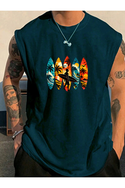 SUNFREE T-Shirt - Τυρκουάζ - Oversize