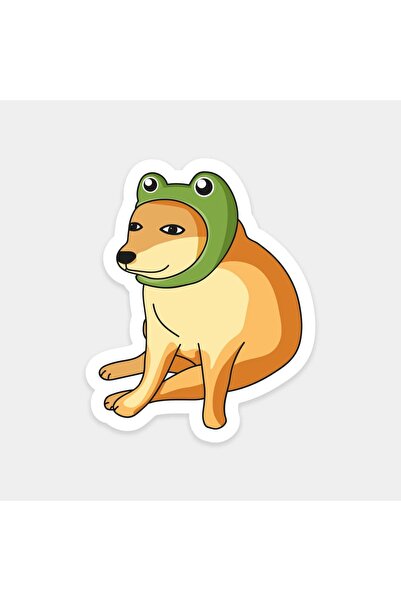 The Sticker Story. ملصق دوجي بخوذة الضفدع