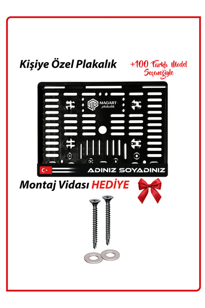 Plakamatik Kişiye Özel İsimli 1 Adet Motosiklet Logo Kabartmalı Takmatik Moto...