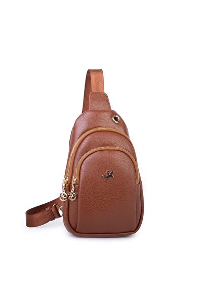 Nas Bag Kadın Crossbody Bag Bel ve Body Bag Taba Victoria