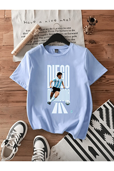 MAGORS Μαραντόνα Ντιέγκο Αρμάντο Βαμβάκι Τυπωμένο Κοντομάνικο Μπλουζάκι Κανον...