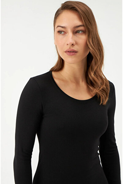 Dagi Women's Thermal Long Sleeve Undershirt Top - 47% Viscose Round Neck 502Kt