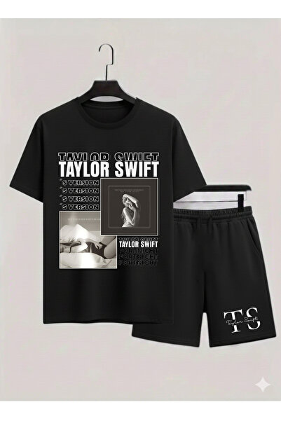 MAGORS Taylor Swift Printed 100% Cotton Crewneck Children's T-Shirt-Shorts Tw...
