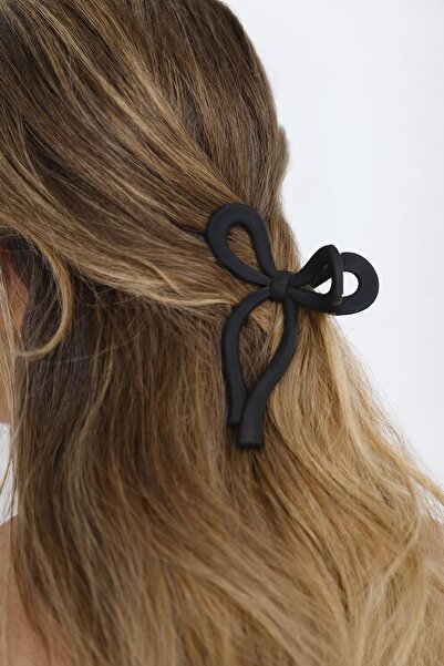 New Obsessions Μεγάλη αγκράφα από οξικό άλας με φιόγκο