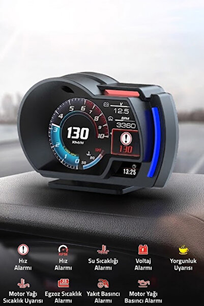 Ally A520 OBD2 + GPS Head Up Display HUD,Dijital Hız Göstergesi,RPM & Sıcaklı...