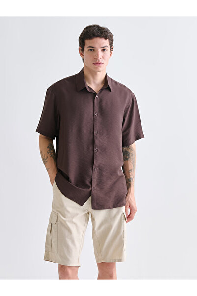 LC Waikiki Regular Fit Short Sleeve Viscose Men's Shirt