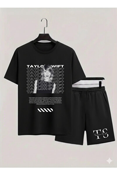 MAGORS Taylor Swift Printed 100% Cotton Crewneck Children's T-Shirt-Shorts Tw...