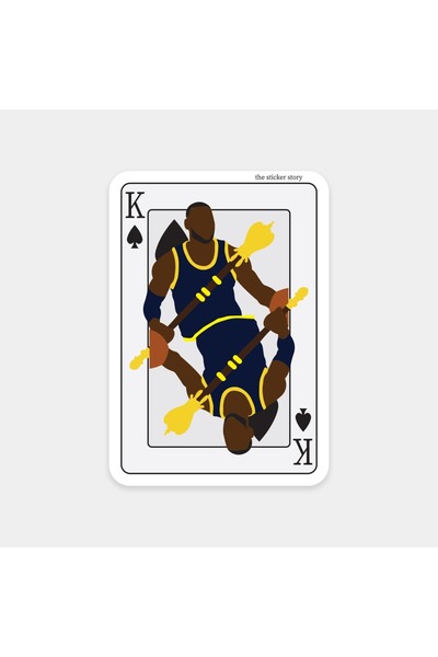 The Sticker Story. ملصق بطاقة لاعب كرة السلة الملكي