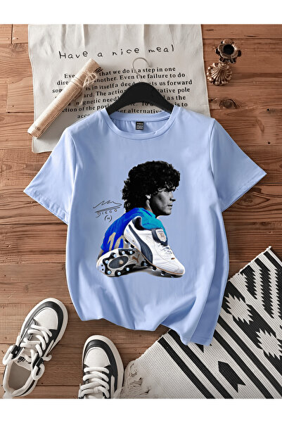 MAGORS Μαραντόνα Ντιέγκο Αρμάντο Βαμβάκι Τυπωμένο Κοντομάνικο Μπλουζάκι Κανον...