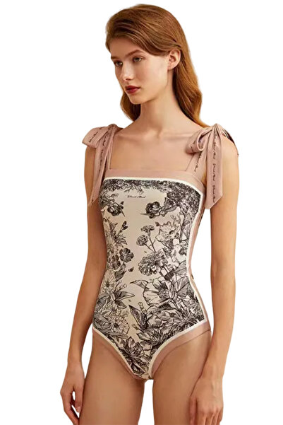 EFAYN.RO Costum de baie dama, o piesa, prindere cu bretele late pe umeri, mar...