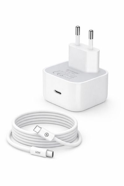 Bubitechh 40W Hızlı Şarj Adaptörü USB-C PD 60W Kablo iPhone Android Uyumlu