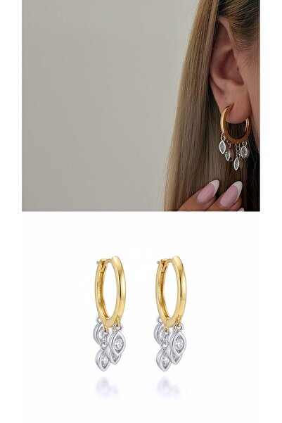 H&S AKSESUAR Gold Drop Stone Dangle Shakira Glory Earrings