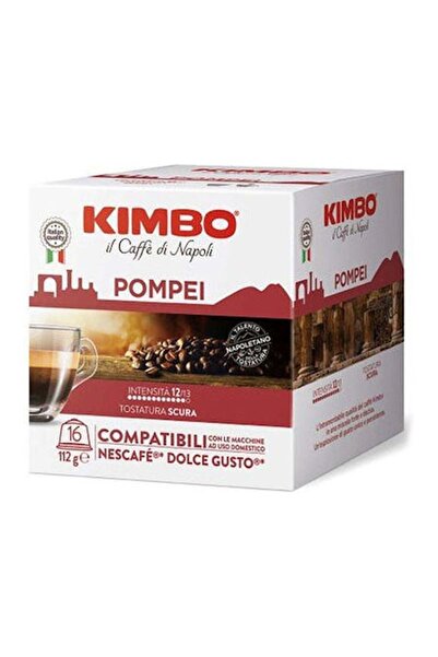 Kimbo Κάψουλες Espresso Pompei – Συμβατές με Dolce Gusto, 16 Κάψουλες