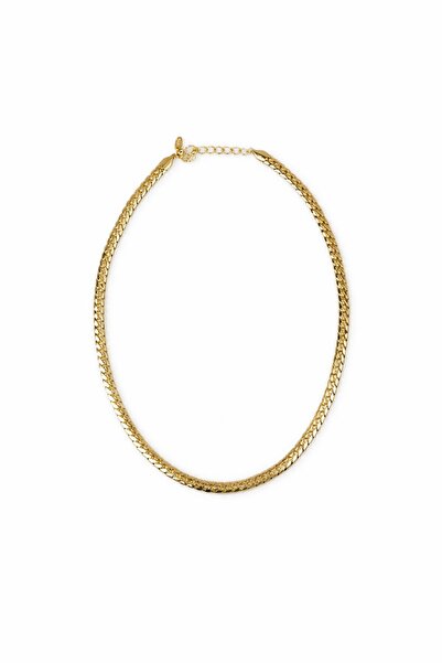Sacha Accessories Yassı Ezme Zincir Kolye