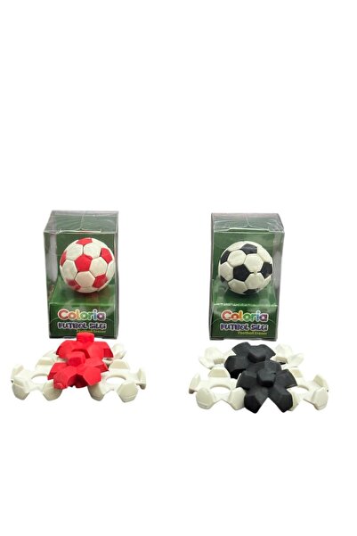 Silka Σετ 2 γόμες 3D Puzzle Fan (ΛΕΥΚΟ-ΜΑΥΡΟ & ΚΟΚΚΙΝΟ-ΛΕΥΚΟ)