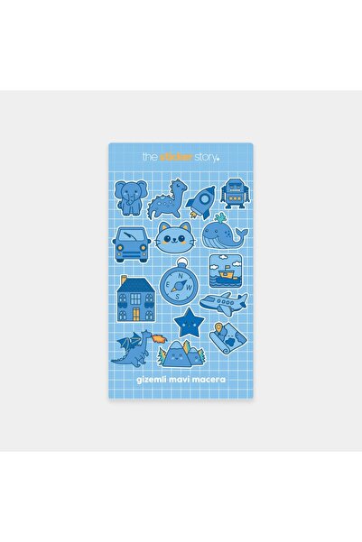 The Sticker Story. Blue Minis Icon Series